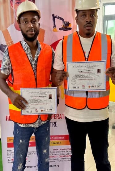Operators receiving certificates
